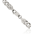 thumbnail image 2 of 925 Sterling Silver 6mm Curb Link Chain Necklace, 2 of 4