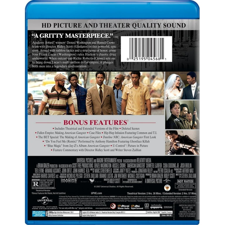 American Gangster, 2-Disc [Blu-ray/DVD]