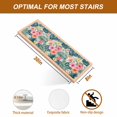 thumbnail image 5 of Pink Flower Stair Treads Non Slip for Steps Palm Leaves Summer Coastal Tropical Botanical 10 Pcs Reusable Adhesive Stair Runner Mats for Dogs Elders Carpet Treads Rugs for Staircase 8x30 In, 5 of 9