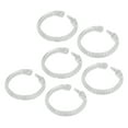 thumbnail image 3 of Curtain Rod Rings,24Pcs Curtain Rings ABS Curtain Rings Transparent Curtain Rings High-End Performance, 3 of 8