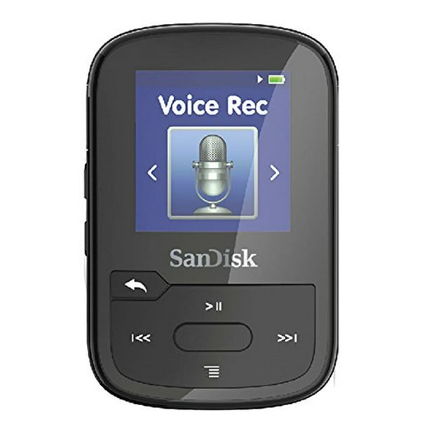 SanDisk Clip Voice MP3 Player and Voice Recorder, 16GB