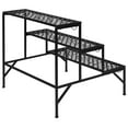 thumbnail image 5 of Topbuy 3-Tier Metal Plant Stand Flower Potted Holder Ladder Storage Rack for Outdoor Indoor Use, 5 of 6