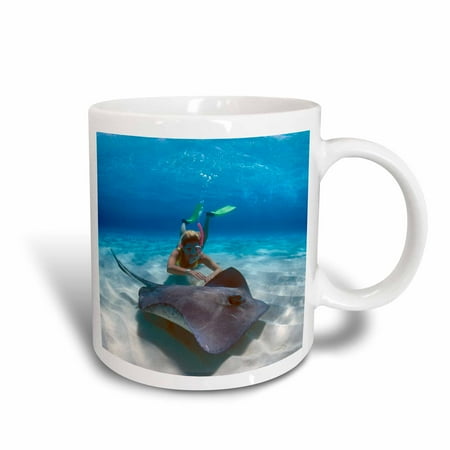3dRose Stingray City, Grand Cayman, Cayman Islands, Caribbean-CA42 GJO0109 - Greg Johnston, Ceramic Mug, 15-ounce