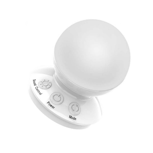 Yuarrent Lámpara de pequeña RGB activada por voz, bombilla LED de escritorio de noche, luz de ambiente decorativa, fiesta en casa, 5 niveles de Iluminación y accesorios Yuarrent HA000468-00B