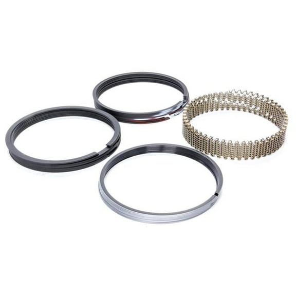 Akerly & Childs 19527-5 4.51 in. High Tensile Ductile Moly Piston Ring Set - 0.02 x 0.06 x 0.18 in.