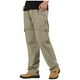 thumbnail image 1 of Pantalones cargo de longitud completa para hombre, deportivos, informales, con bolsillo, cordón y cremallera, color liso, cintura elástica, 1 of 3