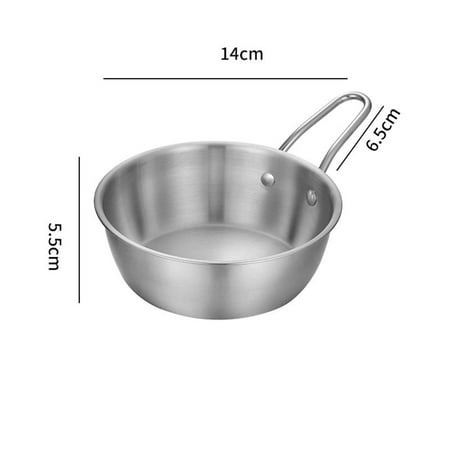 

304 Stainless Steel Rice Wine Bowl with Handle Gold Silver Snack Bowl Outdoor Camping Bowl Seasoning Bowl