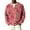 Watermelon Red, variant on Fgvctg Valentine's Day Sweaters for Men Henley Collar Ribbed Knit Button Down Sweater Love Heart Print Romantic Slim Fit Long Sleeve Pullover Sweaters Spring Oversized Clothes Deep Red L