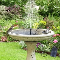 Cevemin DIY Solar Water Fountain Pump Kit with 4 Nozzles - Solar Powered Outdoor Water Feature for Bird Bath, Garden, Fish Tank | Eco-Friendly & Adjustable Spray (30-70cm)