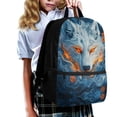 thumbnail image 3 of Uorisanigo Cool Wolf School Backpack Bag for Boys Girls 6-12 Year Kids Backpack Large Capacity Sports Casual Daypack Travel Backpacks with Zipped Front Pocket, 3 of 6
