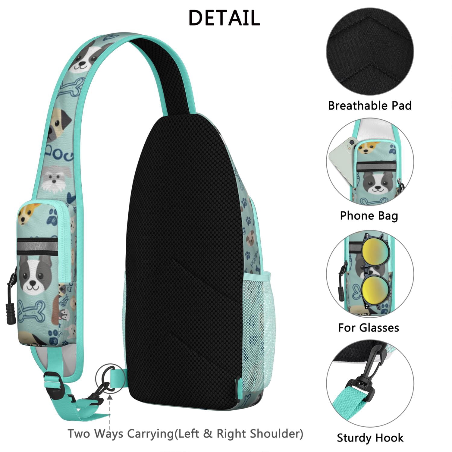 Nursing Sling Backpack Celebrating Saving Lives Every Day – Multipurpose Travel Daypack with Ergonomic Fit, Anti-Theft Back Pocket, Partitioned Storage, Water-Resistant Fabric, Adjustable
