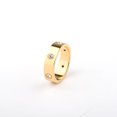 thumbnail image 1 of Moda clásica titanio acero damas apilamiento anillo mejores regalos del día de San Valentín para parejas oro 10 JAMW Sencillez, 1 of 5