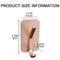 thumbnail image 2 of Ganchos adhesivos para toallas para colgar – Ganchos de pared impermeables de aluminio negro mate con cintas adhesivas fuertes – Ganchos para baño, dormitorio, cocina – Paquete de 4, 2 of 6