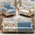thumbnail image 5 of Greenland Home Willow Reversible Slipcover - Furniture Protector - Loveseat - Natural, 5 of 5