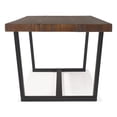 thumbnail image 2 of Walker Edison Andre Modern Solid Wood Dining Table, Mahogany, 2 of 2