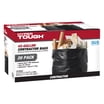 Hyper Tough 42-Gallon Flap Tie Contractor Trash Bags 3 MIL Heavy Duty ...