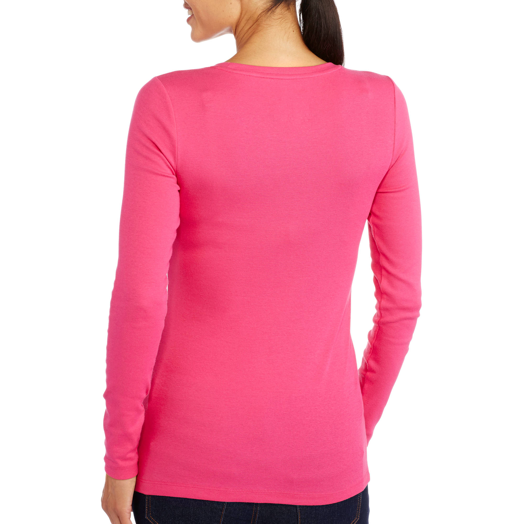 Women's Essential Long Sleeve Crew T-Shirt - image 2 of 2