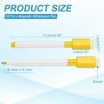 thumbnail image 2 of Uxcell Whiteboard Pen, 0.5-1mm Fine Tip Dry Erase Yellow White Board Markers, 24Pcs, 2 of 6