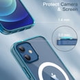 thumbnail image 3 of JETech Magnetic Case for iPhone 12 Mini 5.4-Inch Compatible with MagSafe Wireless Charging, Shockproof Phone Bumper Cover, Anti-Scratch Clear Back (Navy), 3 of 7