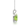 thumbnail image 5 of SuperJeweler 1/2 Carat Oval Shape Peridot Necklace In Sterling Silver, 18 Inches For Women, 5 of 5
