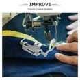thumbnail image 3 of ETHZZLE 2 Pcs Sewing Machine Quilting Foot Silver Stainless Steel Multifunctional Presser Feet For Home Sewing, 3 of 8