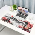 thumbnail image 2 of Japanese Watercolor Cherry Blossom Gaming Mouse Pad 31.5x11.8 XL Extended Mousepad Large Keyboard Mouse Mat Desk Pad with Non-Slip Rubber Base Stitched Edges for Home Office Game, 2 of 6
