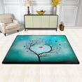 thumbnail image 2 of SKYSONIC Valentine's Day Tree Heart Shape Non-Slip Area Rug, Blue Hearts Unique Floor Carpet Comfort Floor Mats Decor for Indoor Front Porch Living Room Bedroom Kitchen, 36"x24", 2 of 5