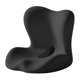 thumbnail image 2 of Cojín de respaldo de espuma viscoelástica para asiento largo con soporte lumbar para la cintura. Negro, 2 of 8