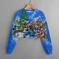 thumbnail image 4 of Suéter infantil de moda clásica de Disney Suéter infantil de primavera para niña Top con estampado de Mickey Mouse Feliz Navidad, 4 of 5