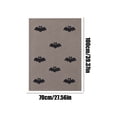 thumbnail image 2 of Halloween Bat Flannel Throw Blanket, Soft Plush Cozy Blanket with Black Bat Pattern, Seasonal Holiday Decorative Blanket for Sofa Couch Bed, 2 of 5