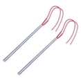 thumbnail image 1 of 2pcs 10mm x 270mm Single End Heating Elements 220V 600W,2 x Heating element,Silver & red, 1 of 8
