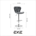 thumbnail image 2 of Bancos Giratorios EKE Life Home 8160 2 Piezas Color Gris, 2 of 3