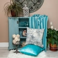 thumbnail image 5 of Parkland Collection Keena 67x52" Stripe Cotton Fabric Throw Blanket in Blue, 5 of 6