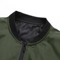 thumbnail image 7 of Men's Jackets-Bomber Jacket Fall Warm Windbreaker Full Zip Casual Coats Army Green M, 7 of 7