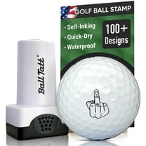 Ball Tatt Golf Ball Stamp Self-Inking Quick-Dry Waterproof Stamper, Finger
