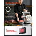 thumbnail image 4 of VEVOR Commercial Electric Meat Grinder, 7 lbs/min Capacity, #12 Industrial Meat Mincer with 2 Stainless Steel Blades, 2 Grinding Plates, 850W Heavy-Duty Sausage Maker Stuffer, 4 of 9