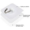 thumbnail image 2 of Jinsinto 12x Transparent Waterproof Adhesive Hooks Suitable for Living Room Bathroom Kitchen, 2 of 5