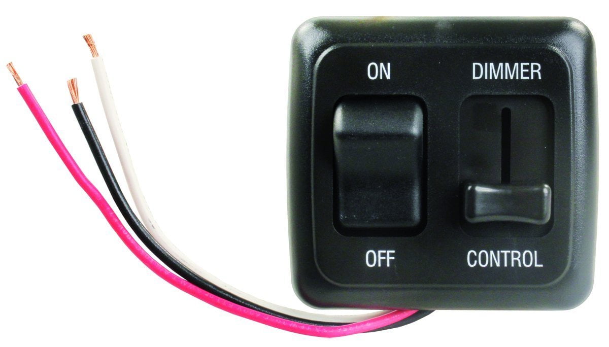 JR Products 15225 Black LED Dimmer On/Off Switch - Walmart.com