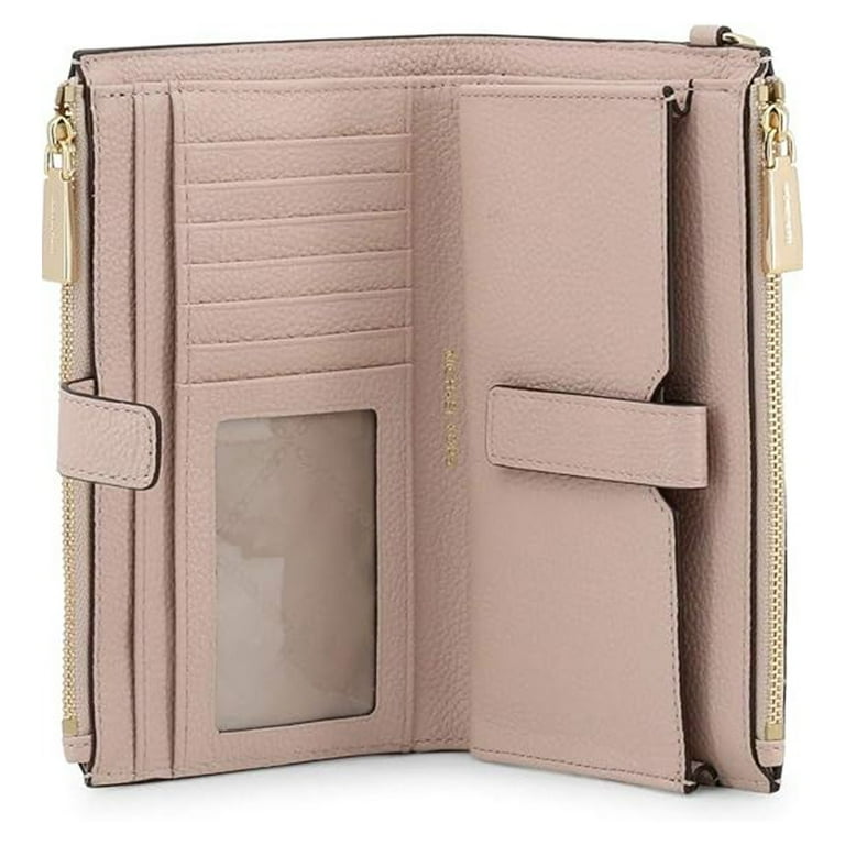 Michael Kors Adele Double Zip Wristlet Wallet - Soft Pink