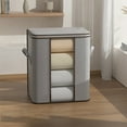 thumbnail image 3 of EGNMCR Organisateurs et Rangement de Garde-Robe, Organisation et Rangement, Sac à Lessive Ménager Sac à Jouets Panier à Linge Sac de Rangement pour Couettes Convient à la Chambre Salon Dortoir Capacité 70 L Boîtes de Rangement, 3 of 6