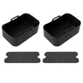 thumbnail image 1 of Fryer Accessories,2 Sets Kitchen Fryer Fryer Silicone Liners Set Air Oven Silicone Pot Top-Notch Performance, 1 of 7