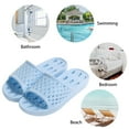thumbnail image 7 of NeedBo Womens Mens Shower Shoes Non Slip Quick Drying House Sandal Slippers Indoor Home Bedroom Pool Spa Guest College Dorm, Blue, 6, 7 of 7