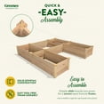 thumbnail image 4 of Greenes Fence 96" x 96" x 16.5" Beige Cedar Raised Garden Kits, 4 of 8