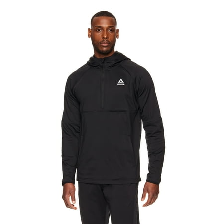 Reebok Men's and Big Men's Half Zip Hoodie, up to Size 3XL