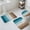 Turquoise, variant on Teal Brown Wooden Bath Mat 3 Piece Bathroom Rug Set, Farmhouse Vertical Striped Art Non Slip Bath Rug Contour Mat and Toilet Lid Cover, Absorbent Shower Mats Soft Bath Rugs and Mats Sets