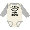 thumbnail image 3 of Inktastic Handpicked for Earth by My Sister in Heaven with Angel Wings Boys or Girls Long Sleeve Baby Bodysuit, 3 of 5