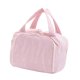 thumbnail image 4 of Bolsa de maquillaje de viaje, organizador de artículos de tocador de viaje, gran capacidad, doble cabezal. Rosa, 4 of 9