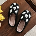 thumbnail image 6 of Viluyesy Womens Halloween Fuzzy Slippers, Slip-On Soft Sole Cozy Plush Warm Bedroom Indoor Flat Shoes Black, 6 of 9