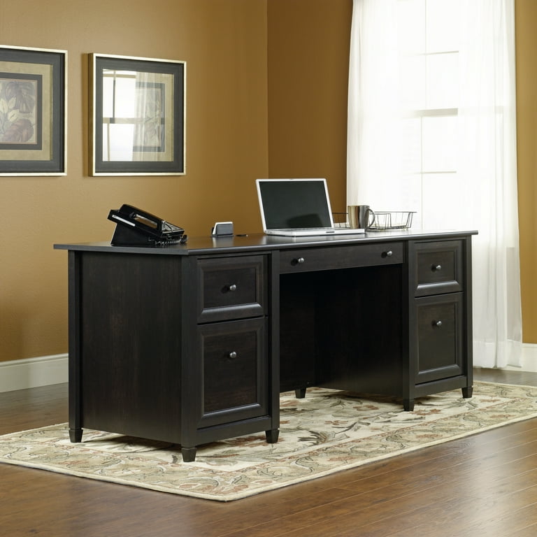 COMTEC ZDR058 BLACK 【pine】 Sauder Edge Water Executive Home Office Computer Desk