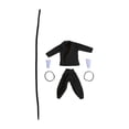 thumbnail image 1 of 5x Figura Abrigo y Pantalones Ropa de Muñeca Escala 1/12 Traje de Entrenamiento de Kung Fu Shao Lin negro, 1 of 9